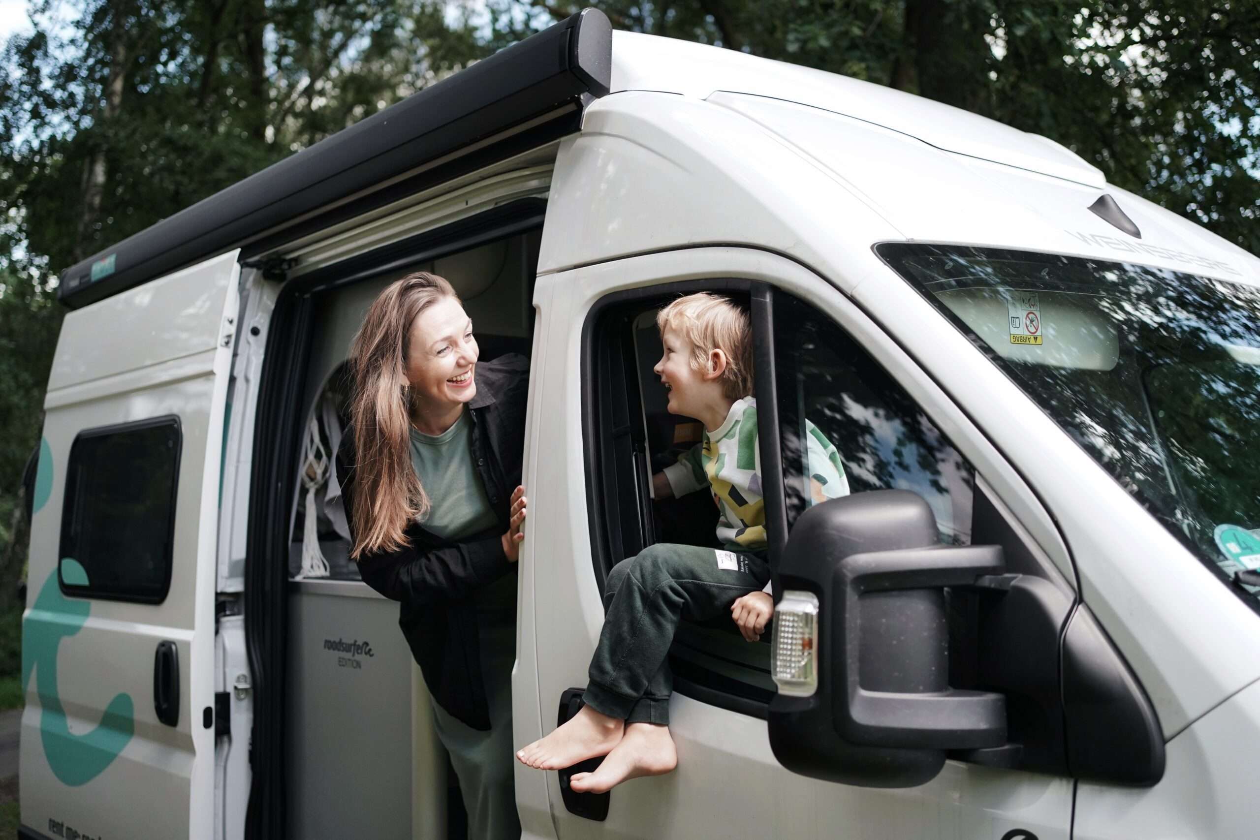 Marina Kanke mit Camper